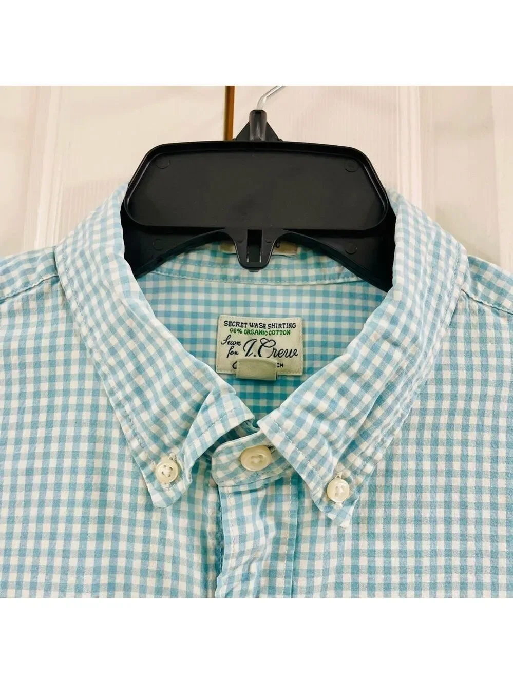 J. Crew Men’s Classic Organic Cotton Poplin Button Down Long Sleeve Shirt Size L